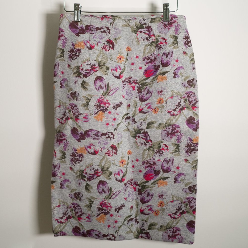 Floral Scuba Pencil Skirt